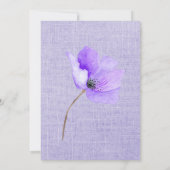 Lavendel und Blume Einladung Hochzeit (Rückseite)