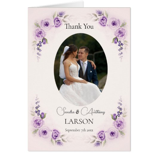 Lavendel und Blush Foto Hochzeit (Vorne)