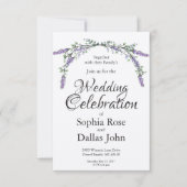 Lavendel und Eukalyptus Einladung (Vorderseite)