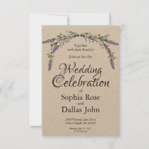 Lavendel und Eukalyptus Einladung