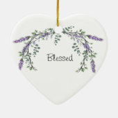 Lavendel und Eukalyptus | Erste Weihnachts-Keramik Keramik Ornament (Hinten)