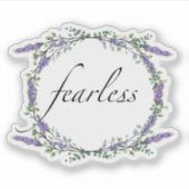 Lavendel und Eukalyptus Fearless Aufkleber (Vorderseite)