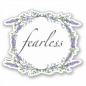 Lavendel und Eukalyptus Fearless Aufkleber (Vorderseite)