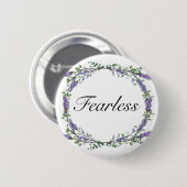 Lavendel und Eukalyptus Fearless Button (Vorne & Hinten)