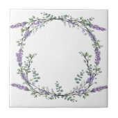 Lavendel und Eukalyptus Fliese (Vorderseite)