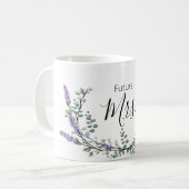 Lavendel und Eukalyptus Future Mrs. Kaffeetasse (Vorderseite Links)