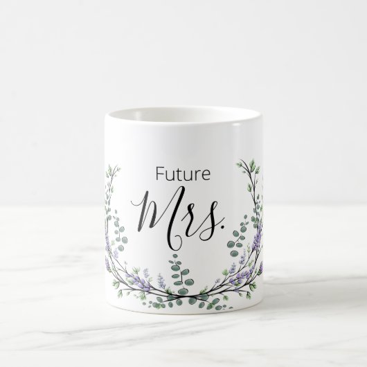 Lavendel und Eukalyptus Future Mrs. Kaffeetasse (Mittel)