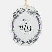 Lavendel und Eukalyptus Future Mrs. Keramik Ornament (Rechts)