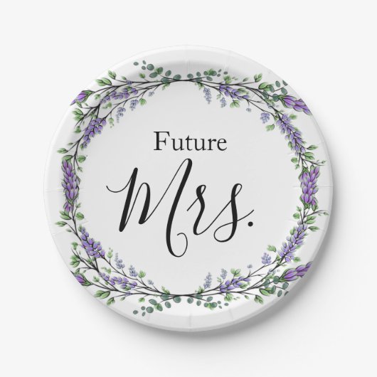 Lavendel und Eukalyptus Future Mrs. Pappteller (Vorderseite)