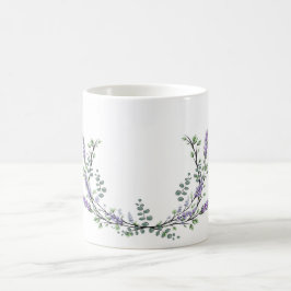 Lavendel und Eukalyptus Kaffeetasse
