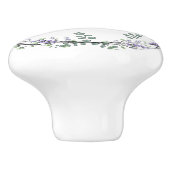 Lavendel und Eukalyptus Keramikknauf (Seitenansicht)