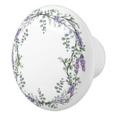 Lavendel und Eukalyptus Keramikknauf (Rechts)