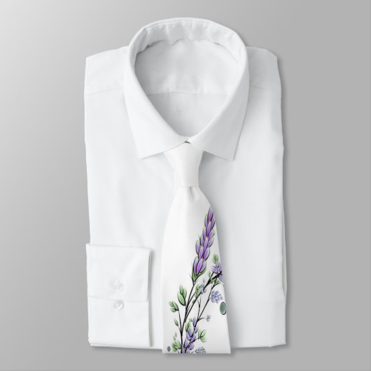 Lavendel und Eukalyptus Krawatte (Gebunden)