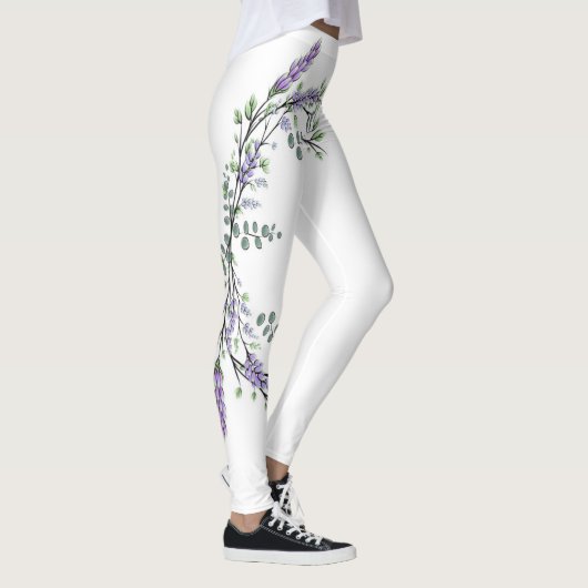 Lavendel und Eukalyptus Leggings (Rechts)