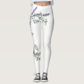 Lavendel und Eukalyptus Leggings (Vorderseite)
