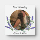 Lavendel und Eukalyptus lila floral botanisch Fotoplatte (Vorderseite)