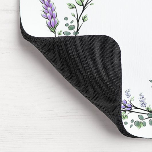 Lavendel und Eukalyptus Mousepad (Ecke)