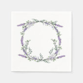 Lavendel und Eukalyptus Napkins Serviette (Vorderseite)
