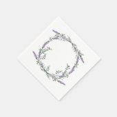 Lavendel und Eukalyptus Napkins Serviette (Ecke)
