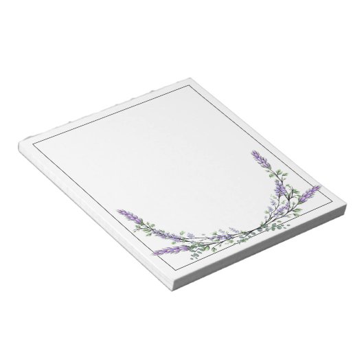 Lavendel und Eukalyptus Notizblock (angewinkelt)