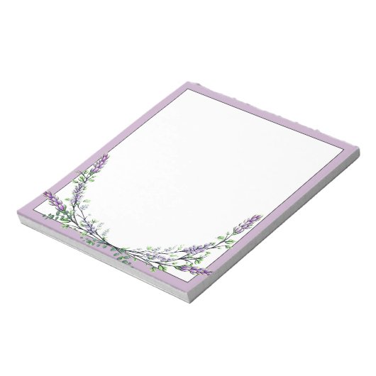 Lavendel und Eukalyptus Notizblock (Rotiert)