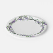 Lavendel und Eukalyptus Pappteller (Schrägansicht)