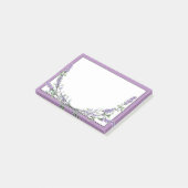 Lavendel und Eukalyptus Post-it Klebezettel (angewinkelt)