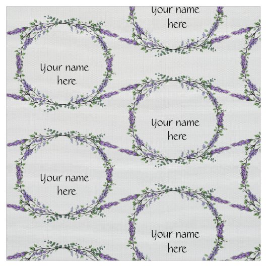 Lavendel und Eukalyptus Stoff (Muster)