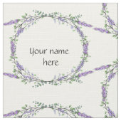 Lavendel und Eukalyptus Stoff (Nahaufnahme)