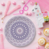 Lavendel- und Flieder-Mandala-Muster Pappteller (Party)