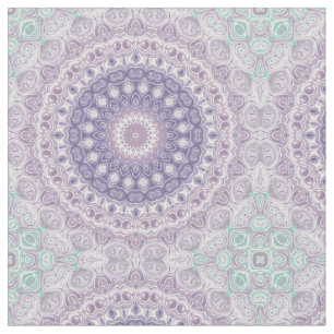 Lavendel- und Flieder-Mandala-Muster Stoff