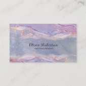 Lavendel und Gold Elegante Business Card Visitenkarte (Vorderseite)