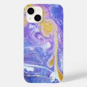 Lavendel und Gold Fluid Abstrakt Case-Mate iPhone Hülle (Rückseite)