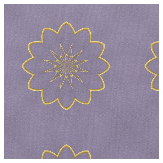 Lavendel und Gold Stoff (Nahaufnahme)