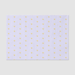 Lavendel- und Goldherz-Imitate Muster Seidenpapier
