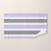 Lavendel und Grau Stripe Badetuch Set (Handtuch)