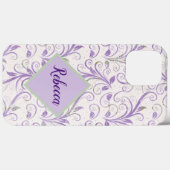 Lavendel und Green Iphone Gehäuse, personalisiert Case-Mate iPhone Hülle (Rückseite (Horizontal))