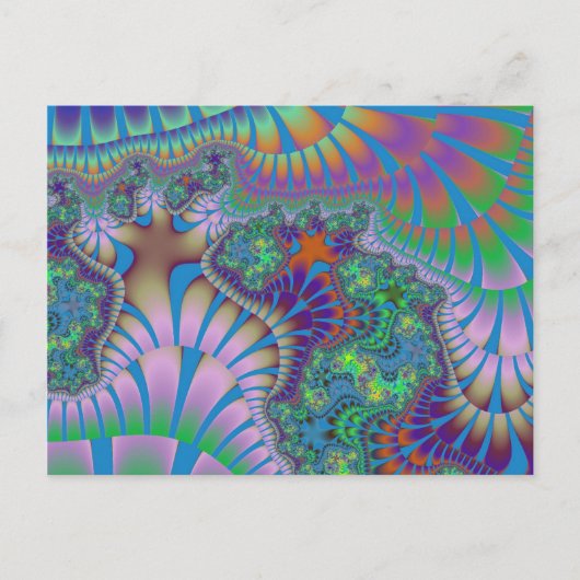 Lavendel und grüner Melt Postkarte (Vorderseite)