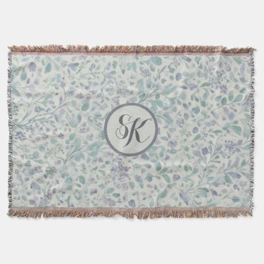 Lavendel und grünes Leaf-Programm Decke (Vorderseite)