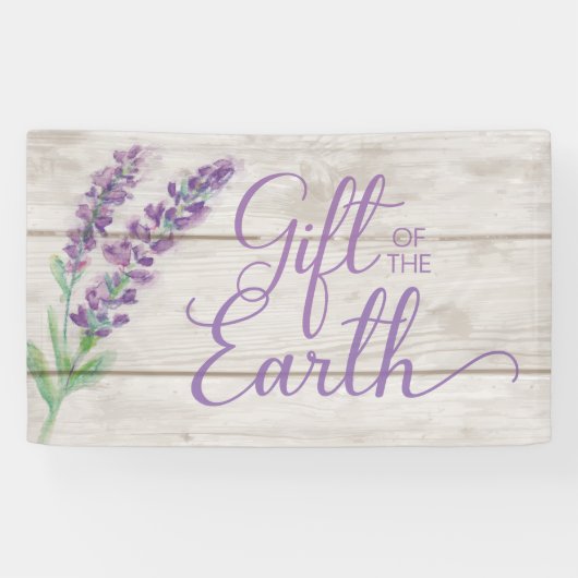 Lavendel-und Holz-Geschenk der Erdätherischen Öle Banner (Horizontal)