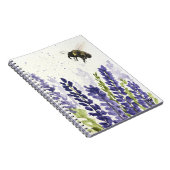 Lavendel und Hummel Notizblock (Rechte Seite)
