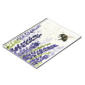 Lavendel und Hummel Notizblock (Linke Seite)
