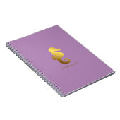 Lavendel und Imitate Gold Foil Seepferd Personalis Notizblock (Rechte Seite)