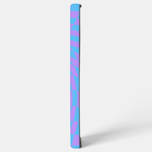 Lavendel- und Lichtblau-Prüfmuster Samsung Galaxy Hülle (Linke Seite)