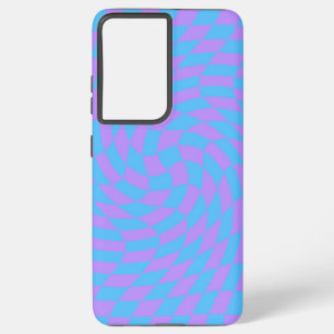 Lavendel- und Lichtblau-Prüfmuster Samsung Galaxy Hülle