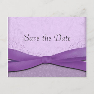 Lavendel und Lila florale Save the Date Postkarten
