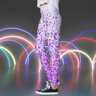 Lavendel und Lila Freckles Print Leggings