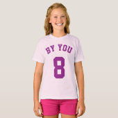 Lavendel und Lila Kinder | Sports Jersey Design T-Shirt (Vorne ganz)