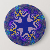 Lavendel und Lila Kreuz Button (Vorderseite)