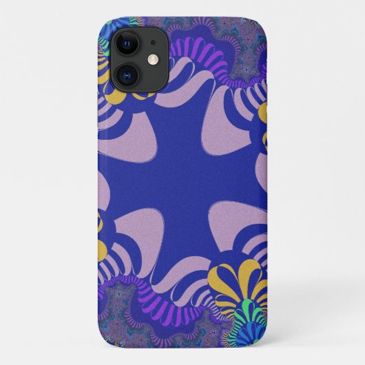 Lavendel und Lila Kreuz Case-Mate iPhone Hülle (Rückseite)